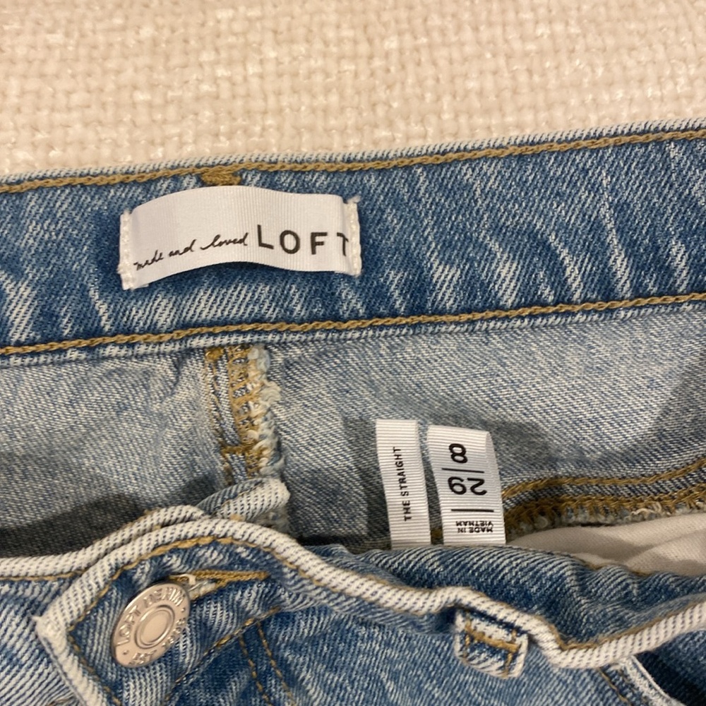 LOFT The Straight - Denim Jeans - Picture 2 of 4